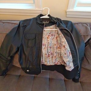 Joujou Black Faux Leather Jacket Juniors Small